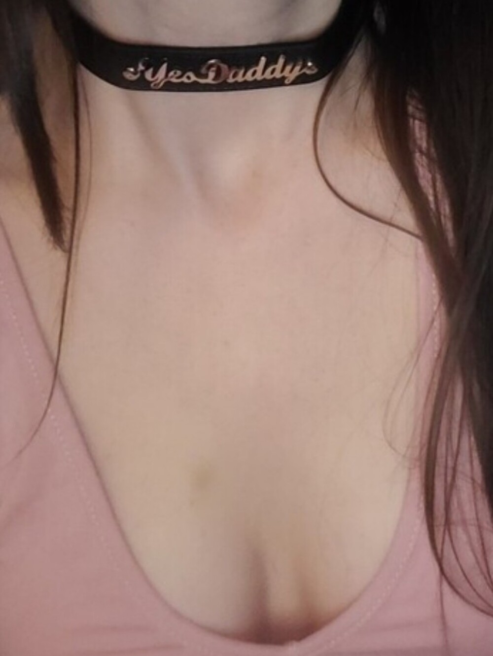 Yes Daddy' Leather Choker nwot